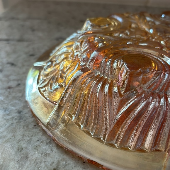 Vintage Indiana Glass Co. carnival glass divided dish - Picture 6 of 6